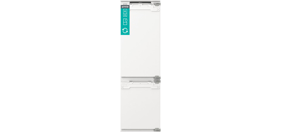 Gorenje NRKI517E62WF Beépíthető kombinált alul fagyasztós hűtő