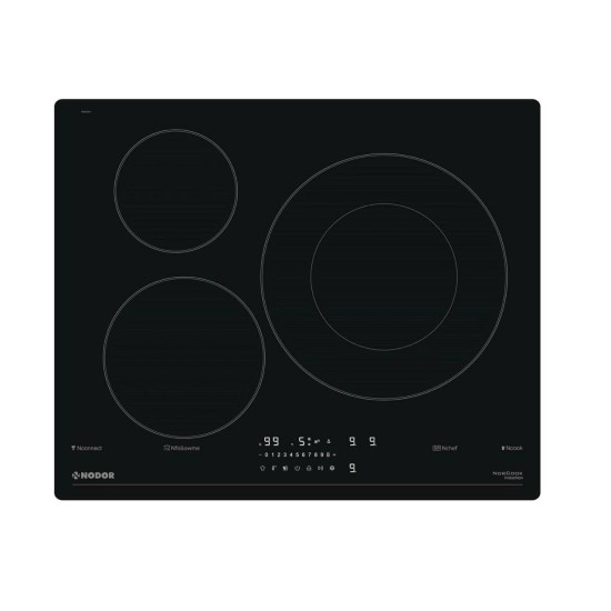 Nodor NODOR - Beépíthető indukciós főzőlap NorCoock IH-N6326 BK fekete Hob to Hood Beépíthető indukciós főzőlap