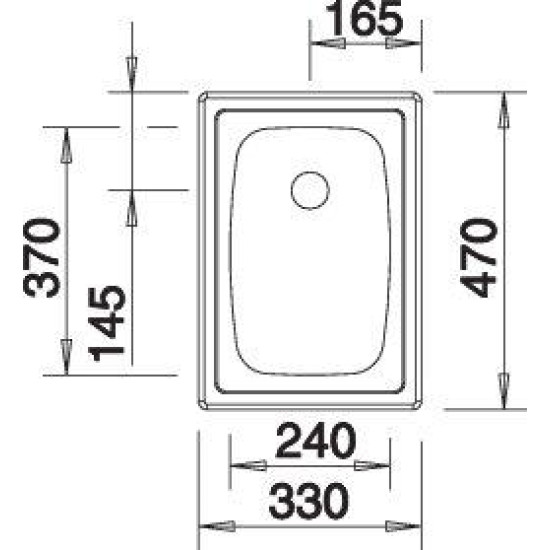 Blanco TOP EE 3X4 mosogatótálca (202385 mos+222458 lef) 501067K Rozsdamentes acél mosogatótálca