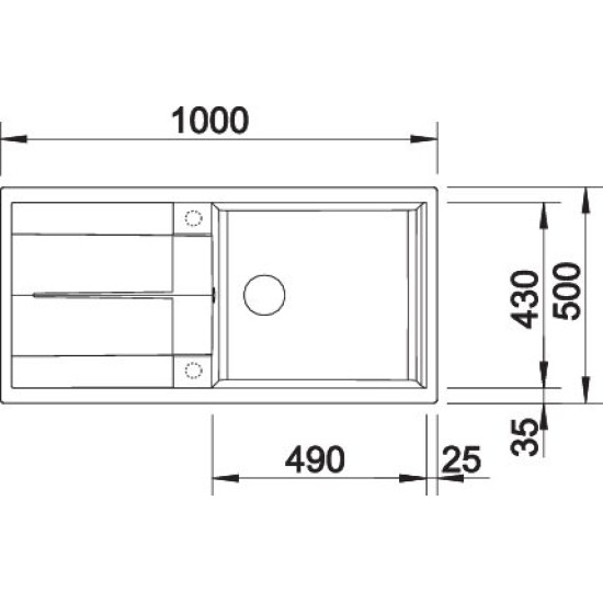 Blanco METRA XL 6 S fehér exc. 515280 Gránit mosogatótálca