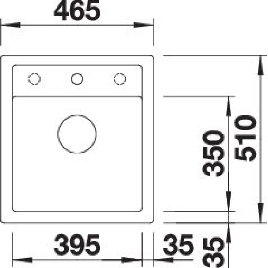 Blanco DALAGO 45 kávé exc. 517165 Gránit mosogatótálca