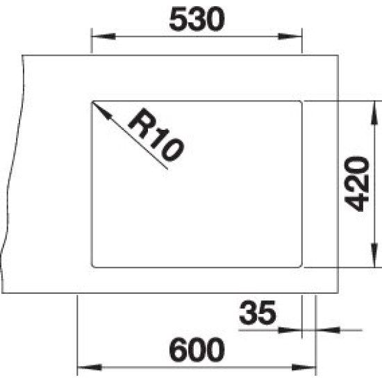 Blanco CLARON XL 60-U D.Plus InFino 521596 Rozsdamentes acél mosogatótálca