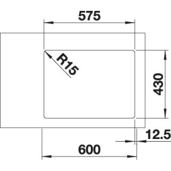 Blanco ANDANO 340/180-IF j. exc.nél In 522973 Rozsdamentes acél mosogatótálca