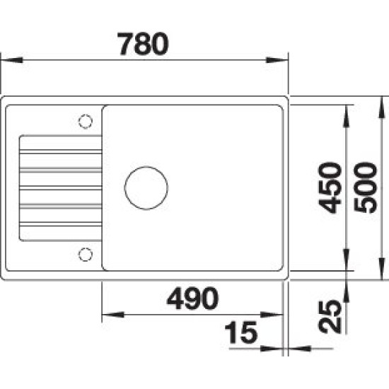 Blanco ZIA XL 6 S C fehér exc. 523267 Gránit mosogatótálca