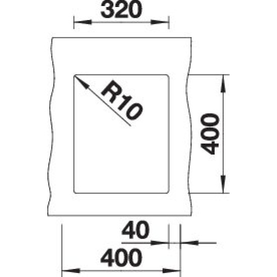 Blanco SUBLINE 320-U antracit exc.n. 523406 Gránit mosogatótálca