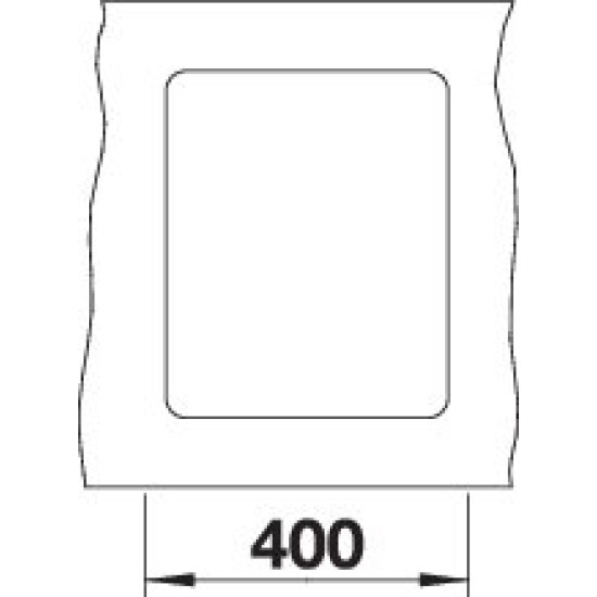 Blanco SUBLINE 320-F palaszürke exc.n., SZINTBE ÉPÍTÉS 523417 Gránit mosogatótálca