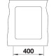 Blanco SUBLINE 320-F palaszürke exc.n., SZINTBE ÉPÍTÉS 523417 Gránit mosogatótálca