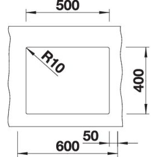 Blanco SUBLINE 500-U alumetál exc.n. 523434 Gránit mosogatótálca