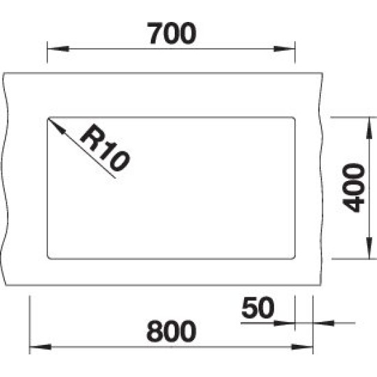 Blanco SUBLINE 700-U antracit exc.n. 523442 Gránit mosogatótálca