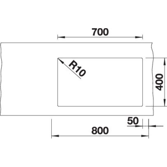 Blanco SUBLINE 700-U Level antracit t. 523452 Gránit mosogatótálca