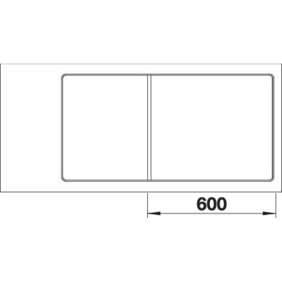 Blanco AXIA III 6S-F jobb alumet.üv.t. 523491 Gránit mosogatótálca