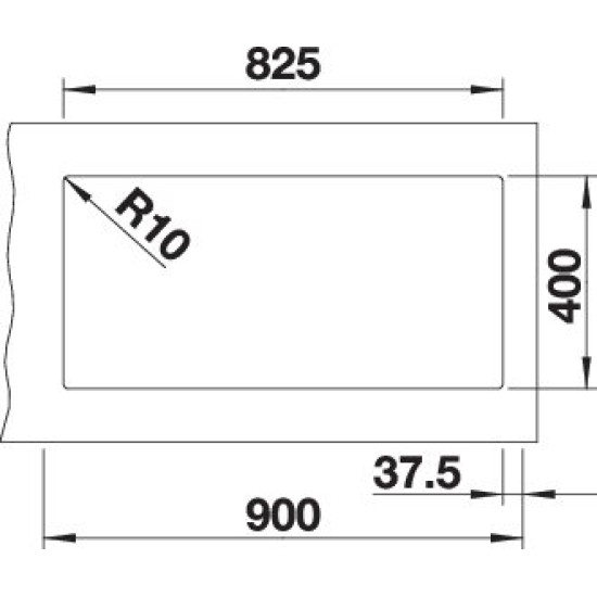 Blanco SUBLINE 480/320-U antracit e.n. 523584 Gránit mosogatótálca