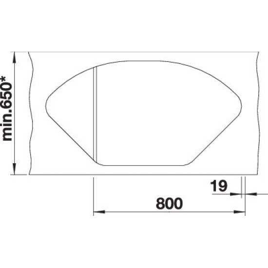 Blanco DELTA II palaszürke tart. 523657 Gránit mosogatótálca