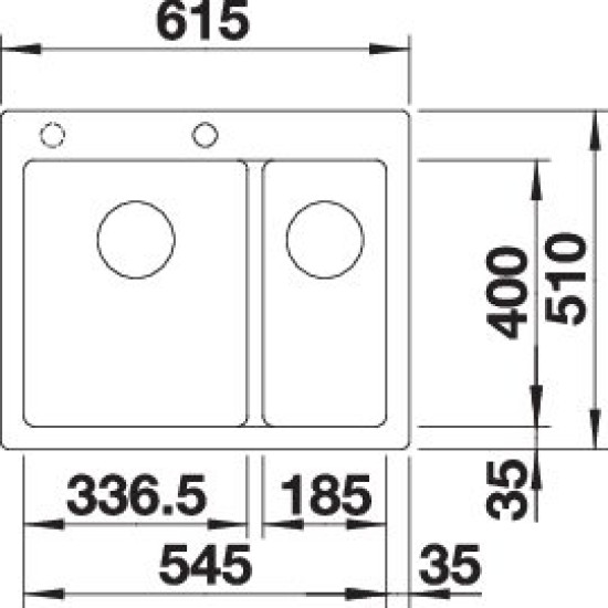 Blanco PLEON 6 Split antracit t.n.,exc 523696 Gránit mosogatótálca