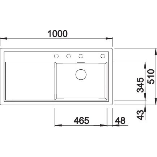 Blanco ZENAR XL 6S jobb fehér fa t. 523958 Gránit mosogatótálca