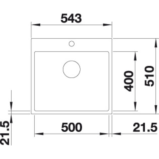 Blanco SUBLINE 500-IF/A antracit exc.n 524113 Gránit mosogatótálca