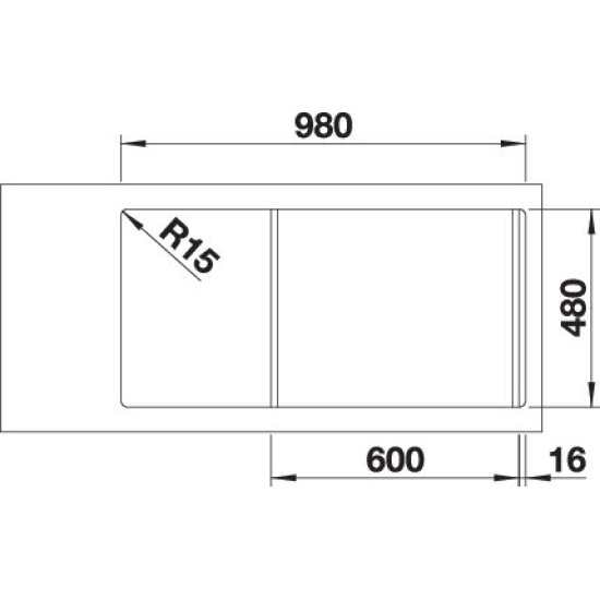 Blanco FARON XL 6S palaszürke exc. 524784 Gránit mosogatótálca