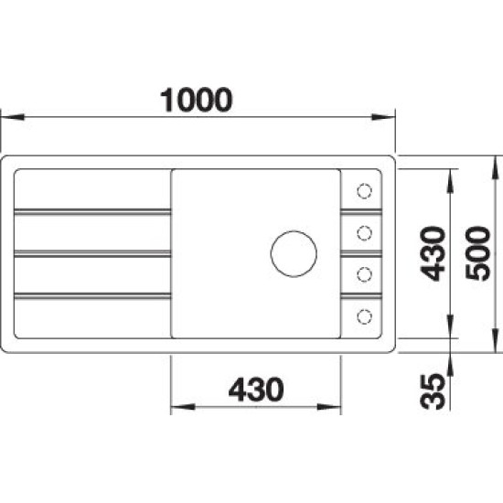 Blanco FARON XL 6S alumetál exc. 524785 Gránit mosogatótálca