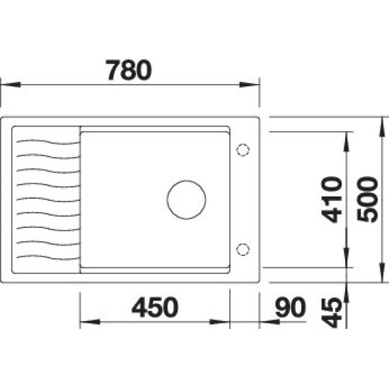 Blanco ELON XL 6 S alumetál exc.n. InFino 524846 Gránit mosogatótálca