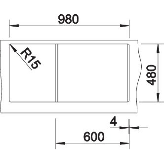 Blanco LEXA 6S palaszürke exc. 524931 Gránit mosogatótálca