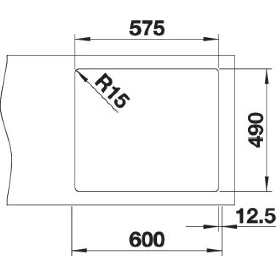 Blanco ANDANO 340/180-IF/A exc. InFino 525247 Rozsdamentes acél mosogatótálca