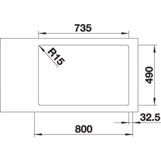 Blanco ANDANO 340/340-IF/A exc. InFino 525248 Rozsdamentes acél mosogatótálca