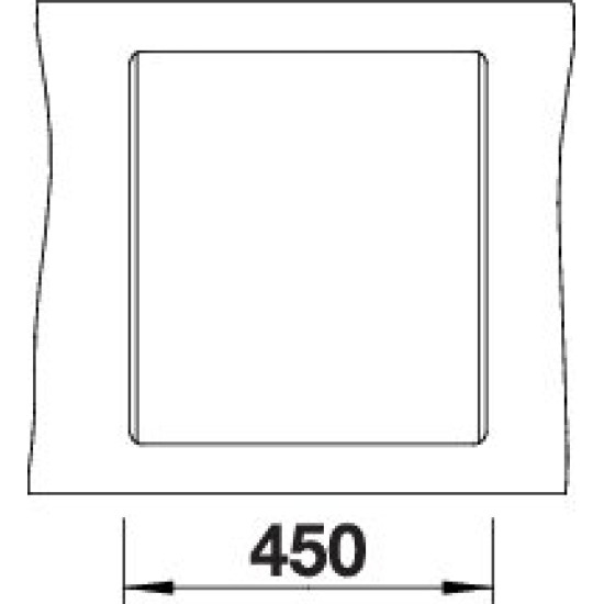 Blanco DALAGO 45-F fekete exc., SZINTBE ÉPÍTÉS 525870 Gránit mosogatótálca