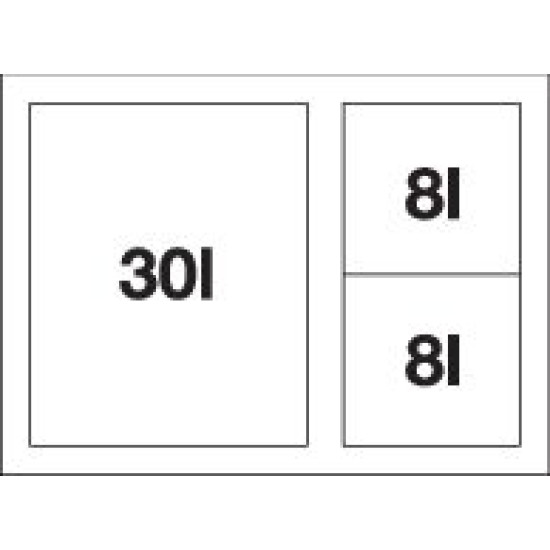 Blanco SELECT II XL 60/3 Orga 526210 Beépíthető hulladéktároló