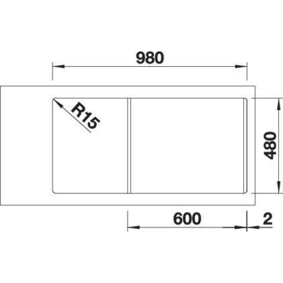 Blanco SONA XL 6 S törtfehér exc.n. 527158 Gránit mosogatótálca