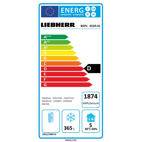 Liebherr BGPV6520 Ipari fagyasztószekrény