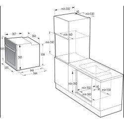 Gorenje BO6717E03BG Beépíthető villany sütő