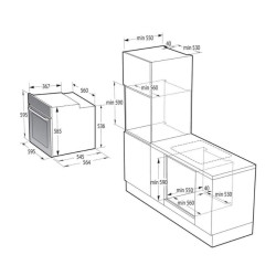 Gorenje BOS67372CLB Beépíthető villany sütő