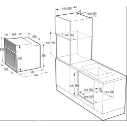 Gorenje BOS6737E13X Beépíthető villany sütő