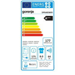 Gorenje DPNA83WIFI Hőszivattyús szárítógép