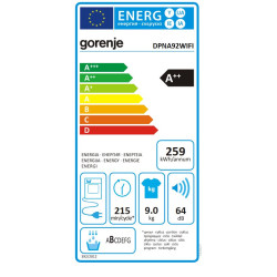 Gorenje DPNA92WIFI Hőszivattyús szárítógép