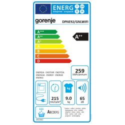 Gorenje DPNE92/GNLWIFI Hőszivattyús szárítógép