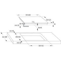 Gorenje EC642CLI Beépíthető kerámia főzőlap