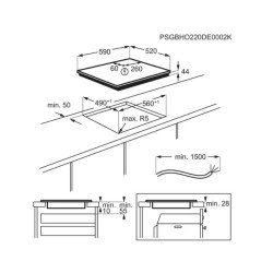 Electrolux EIT60433CT Beépíthető indukciós főzőlap