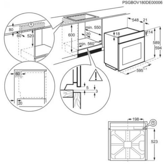 Electrolux EOE7P31X Beépíthető villany sütő