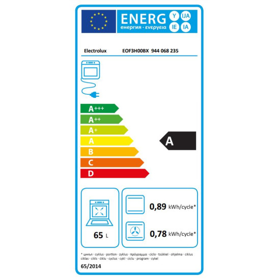 Electrolux EOF3H00BX Beépíthető villany sütő