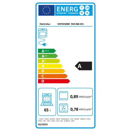 Electrolux EOF3H50BK Beépíthető villany sütő