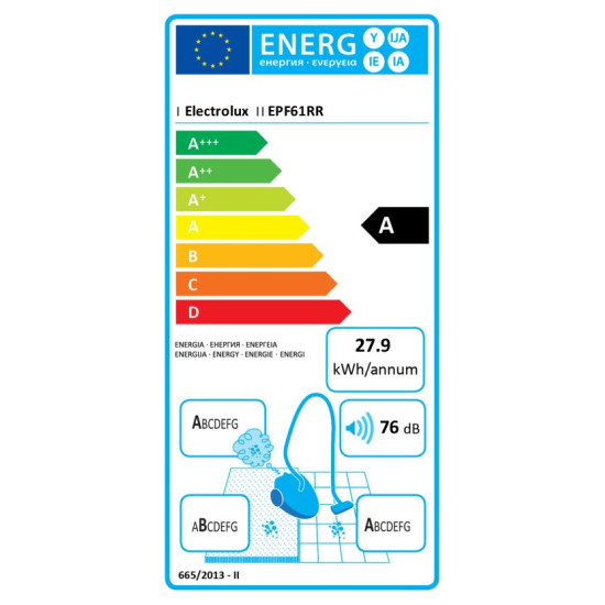 Electrolux EPF61RR Porzsákos porszívó