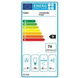 Faber FLEXANGGLASSBKA60 Kihúzható páraelszívó