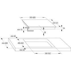 Gorenje GI6401WSC Beépíthető indukciós főzőlap