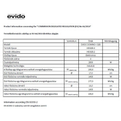 Evido EVIDO DOMINO indukciós főzőlap HID32B.2 Dominó indukciós beépíthető főzőlap