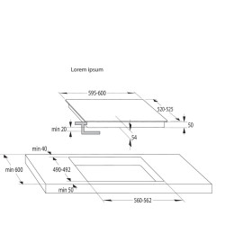 Gorenje ISC645BSC Beépíthető indukciós főzőlap