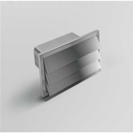 Elica Elica - Gravitációs zsalu csatornához inox 290x160 mm, belső méret: 216x82 mm Külső rács
