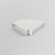 Elica Elica - Lapos csatorna sarok 90Â° vízszintes 218x55 mm Könyök 90 fokos