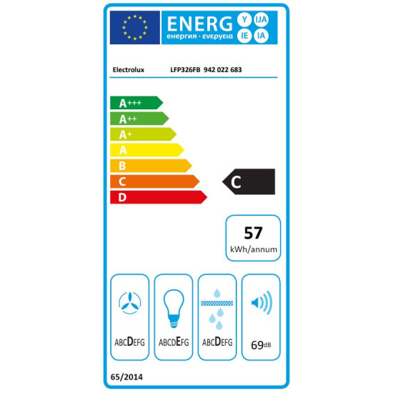 Electrolux LFP326FB Kihúzható páraelszívó