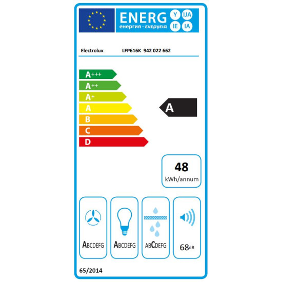 Electrolux LFP616K Kihúzható páraelszívó